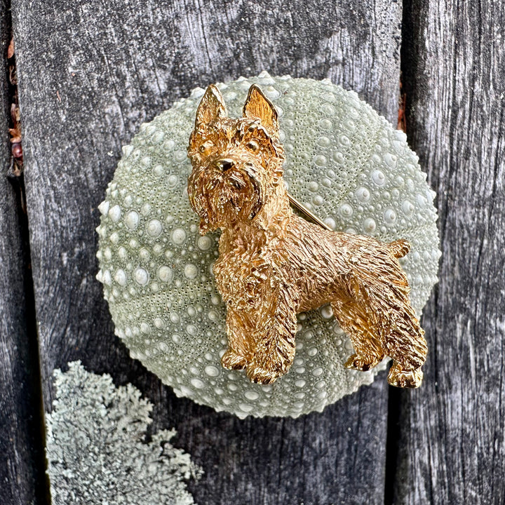 Vintage schnauzer brooch