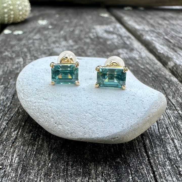 Cambodian zircon studs