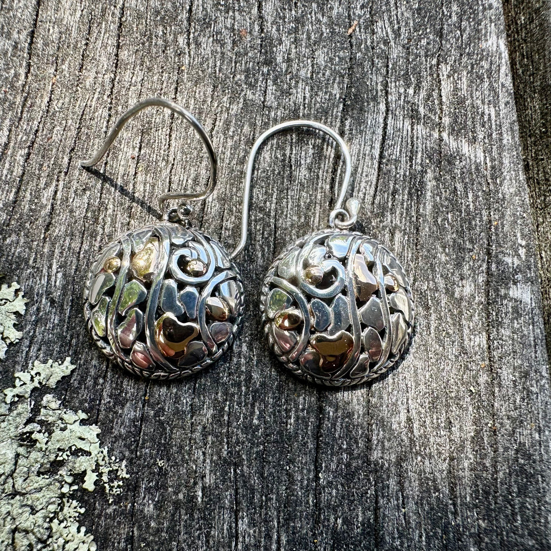 Small sterling silver earrings