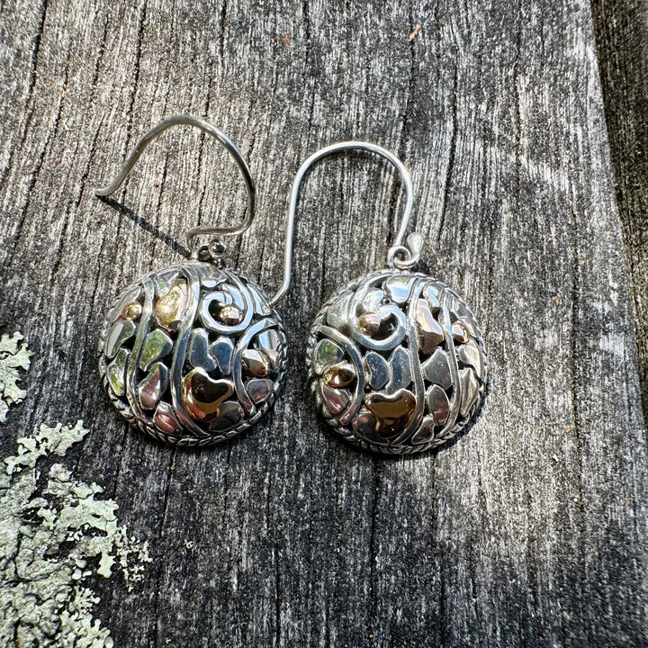 Small sterling silver earrings