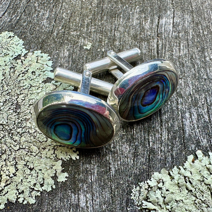 Paua shell cufflinks