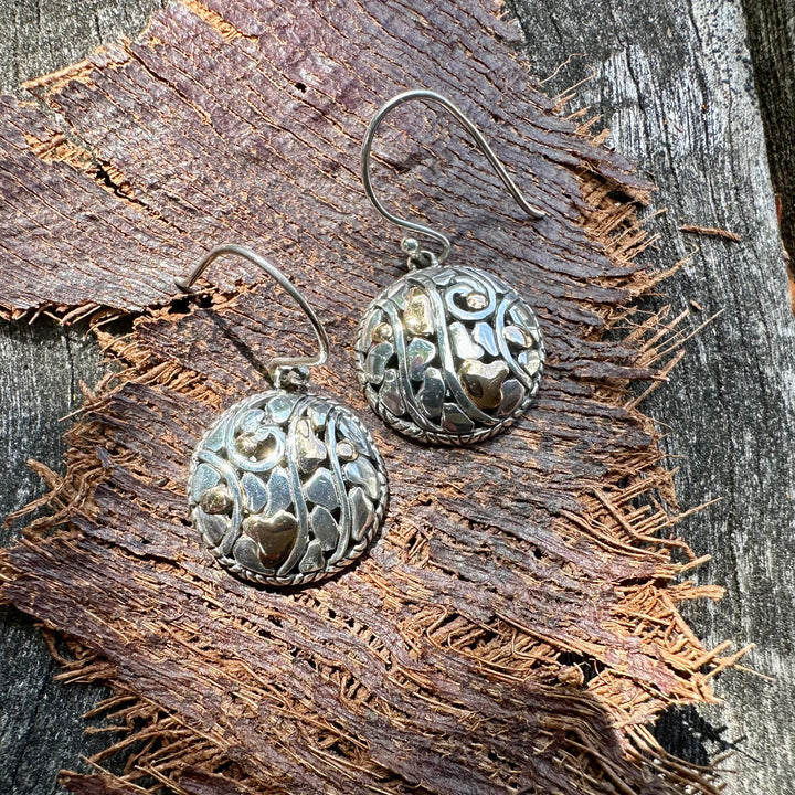 Small sterling silver earrings
