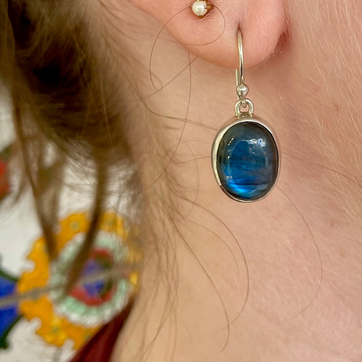Labradorite earrings