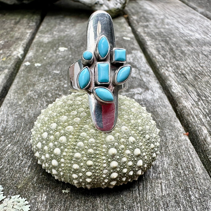 Turquoise multi stone ring