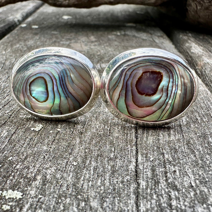 Paua shell cufflinks