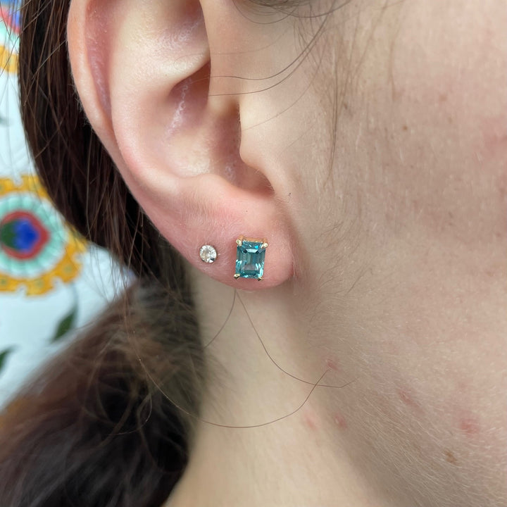 Cambodian zircon studs