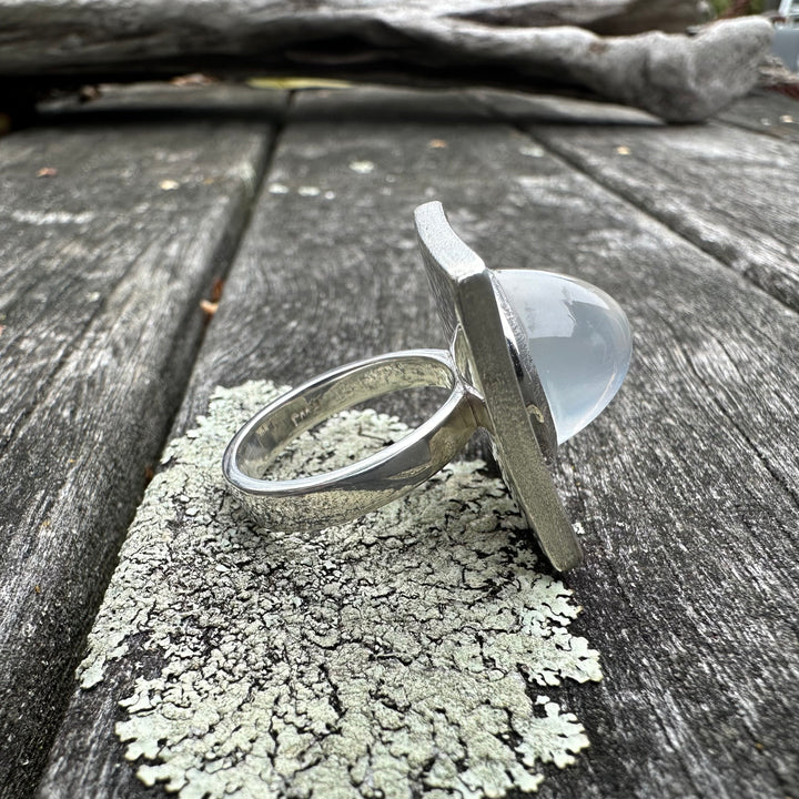 13 carat moonstone Dream Boat ring