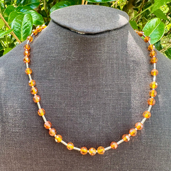 Faceted Baltic Amber necklace