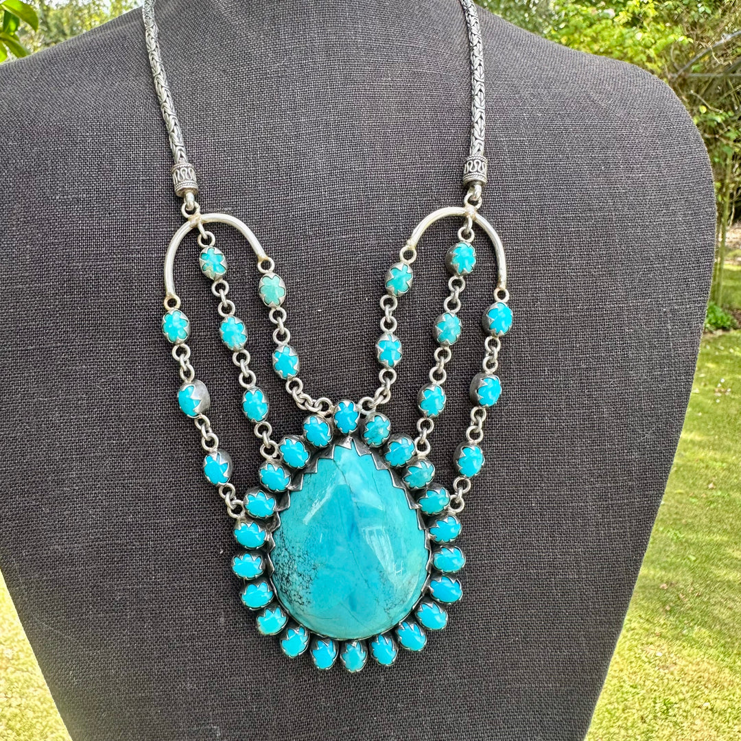 Huge turquoise necklace