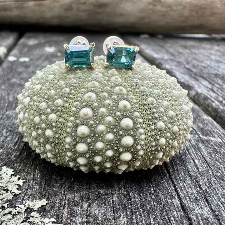 Cambodian zircon studs