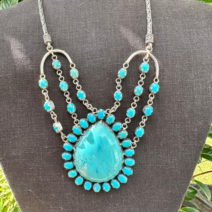 Huge turquoise necklace