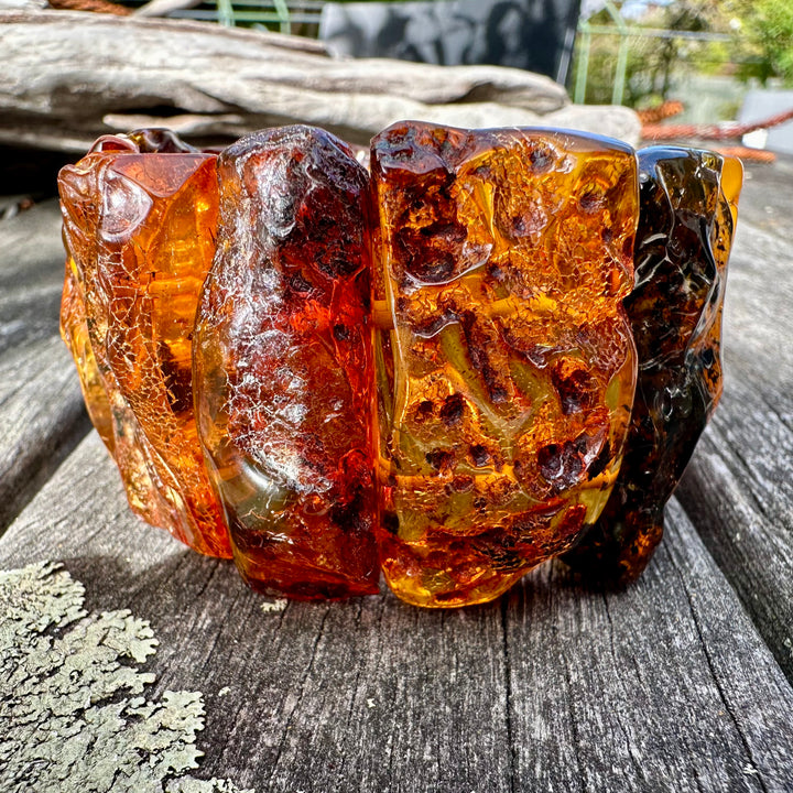 Chunky Baltic amber cuff