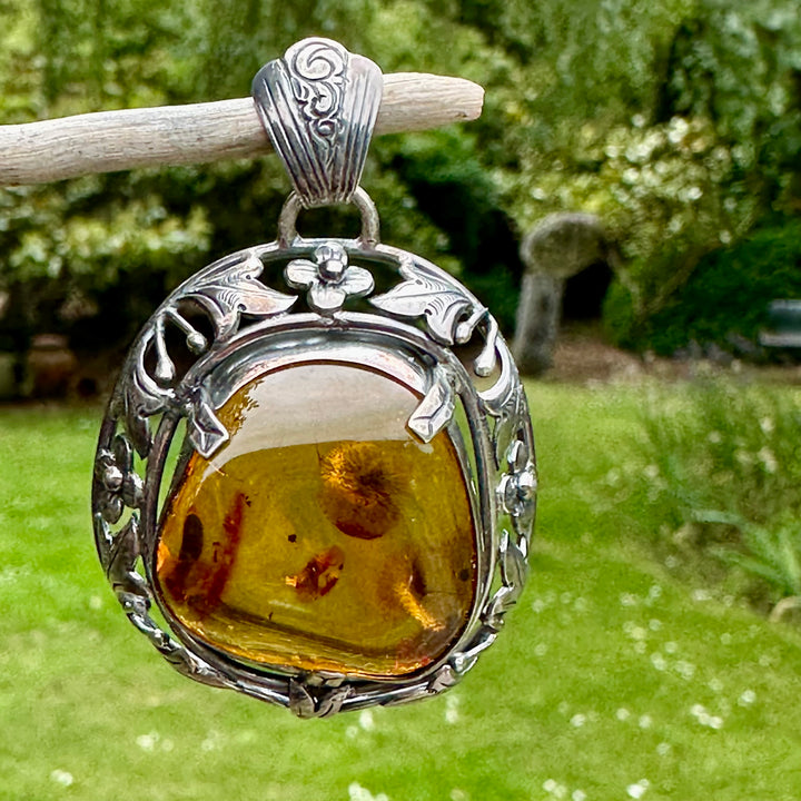 Cognac Baltic Amber pendant