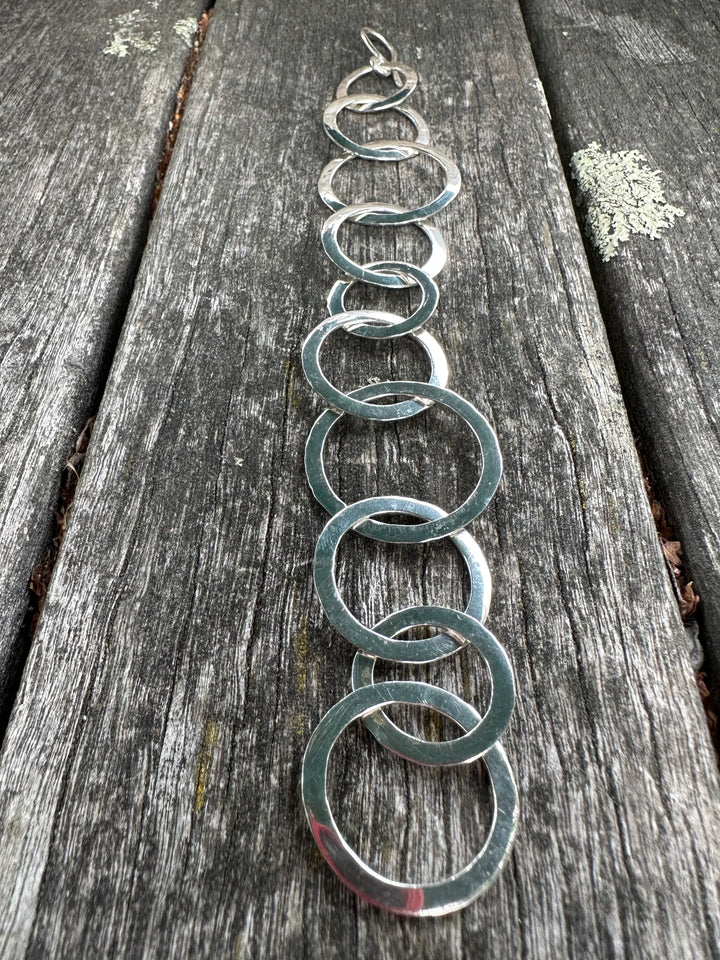 Handmade hammered bracelet