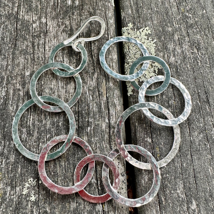 Handmade hammered bracelet