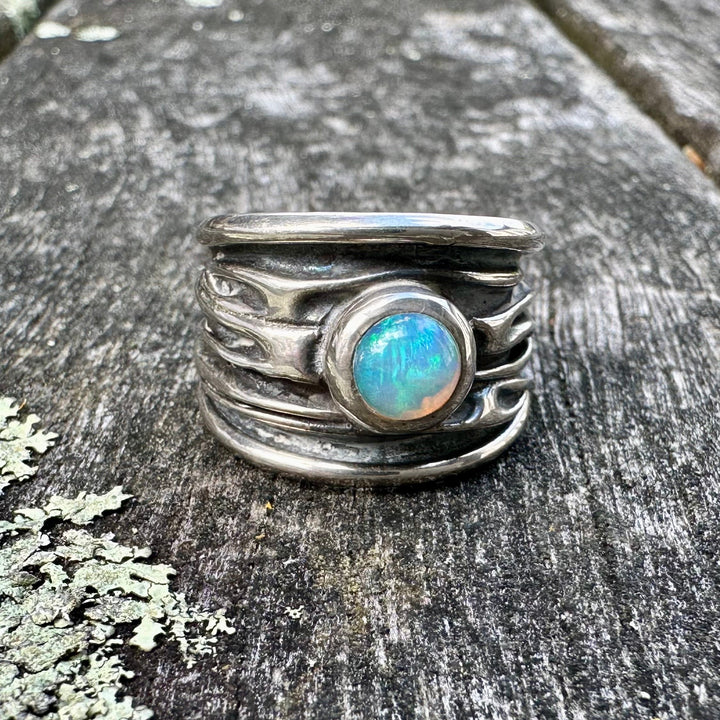 Ethiopian opal ring