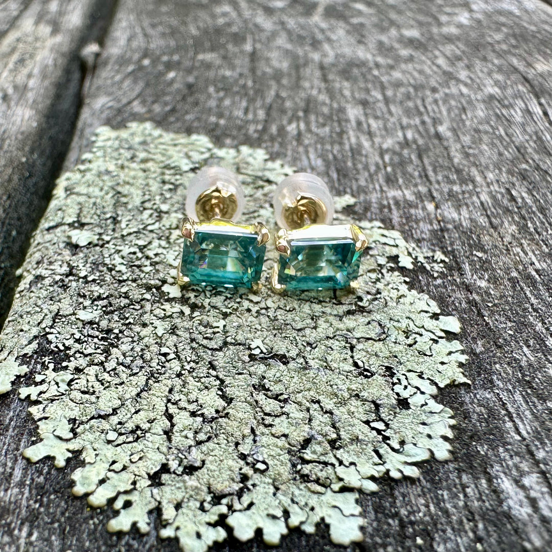 Cambodian zircon studs