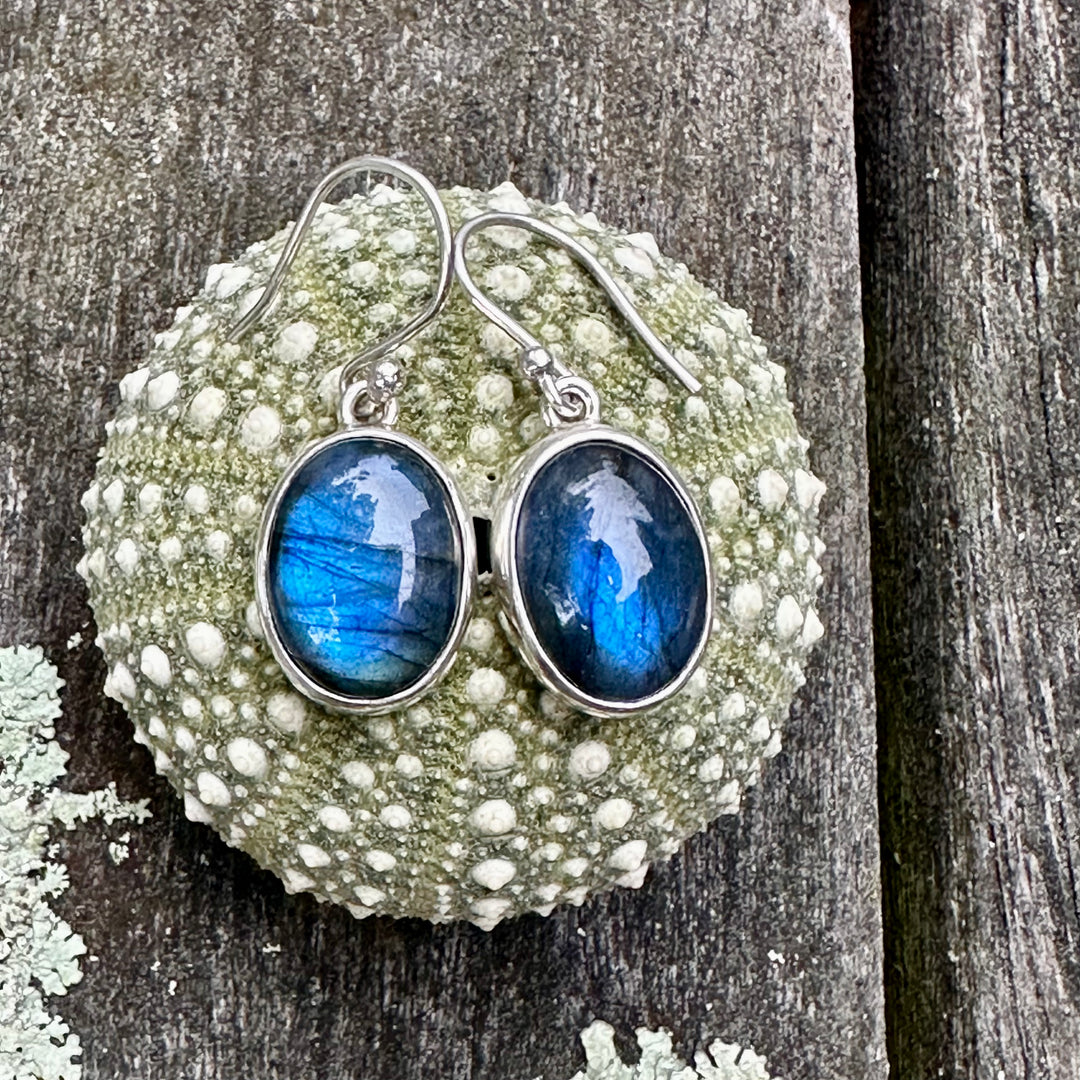 Labradorite earrings