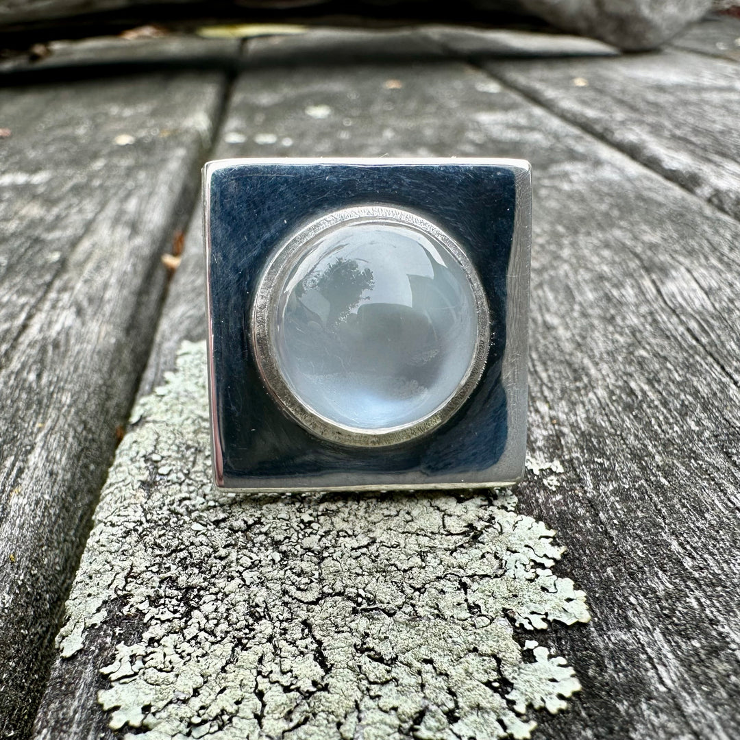 13 carat moonstone Dream Boat ring