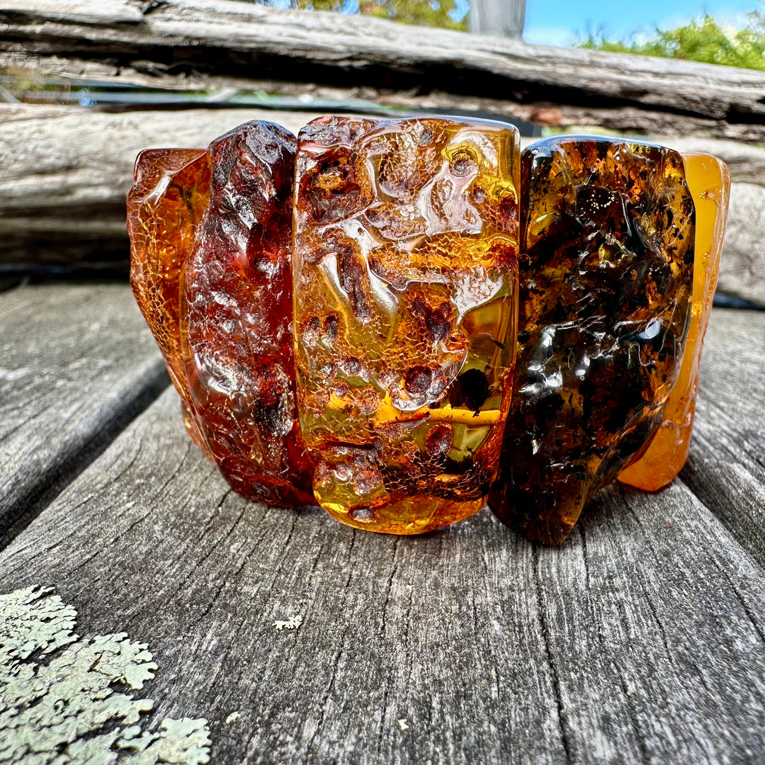 Chunky Baltic amber cuff