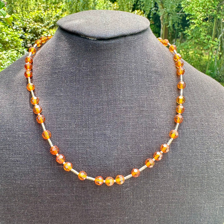 Faceted Baltic Amber necklace