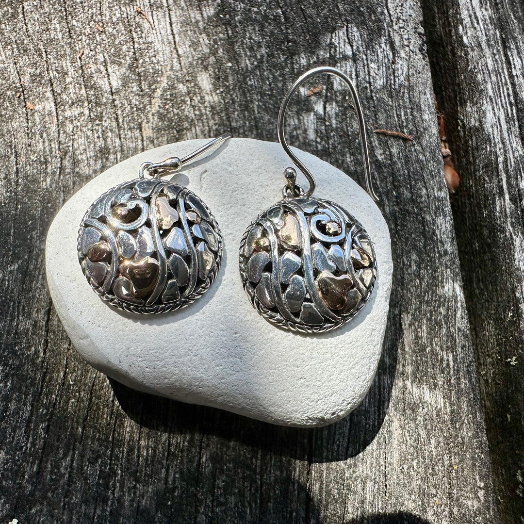 Small sterling silver earrings