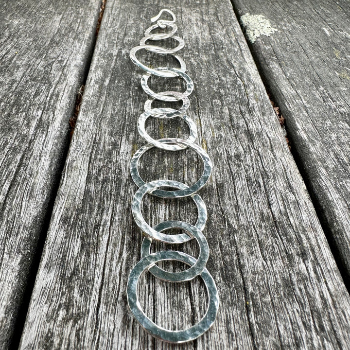 Handmade hammered bracelet