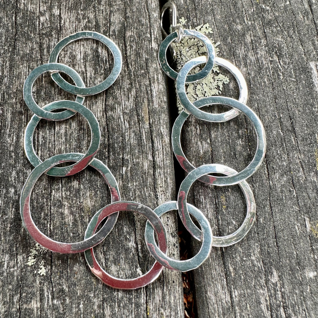 Handmade hammered bracelet