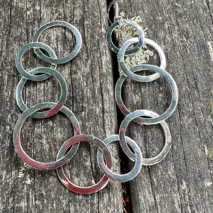 Handmade hammered bracelet