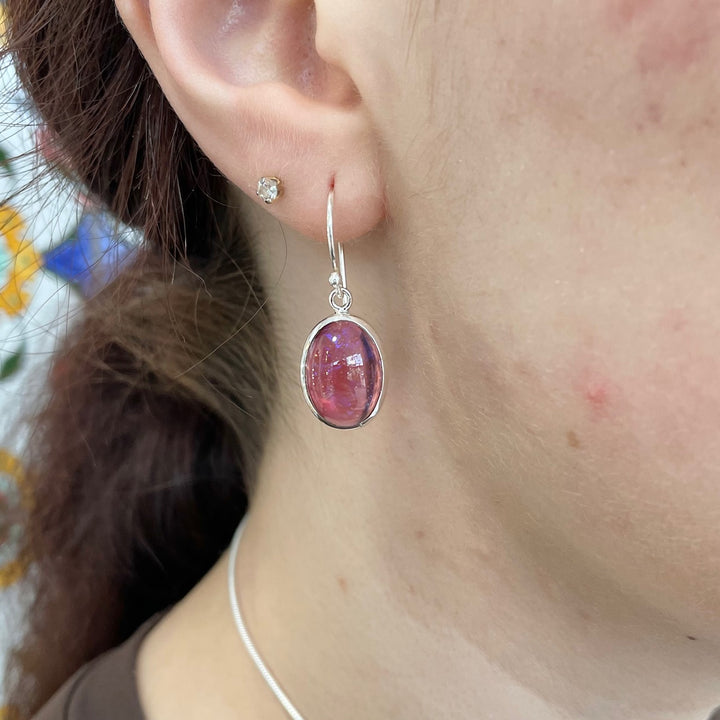 Vintage oval dragons breath earrings