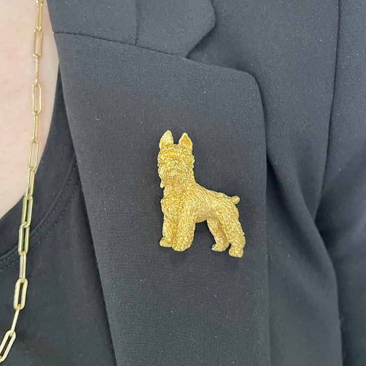 Vintage schnauzer brooch