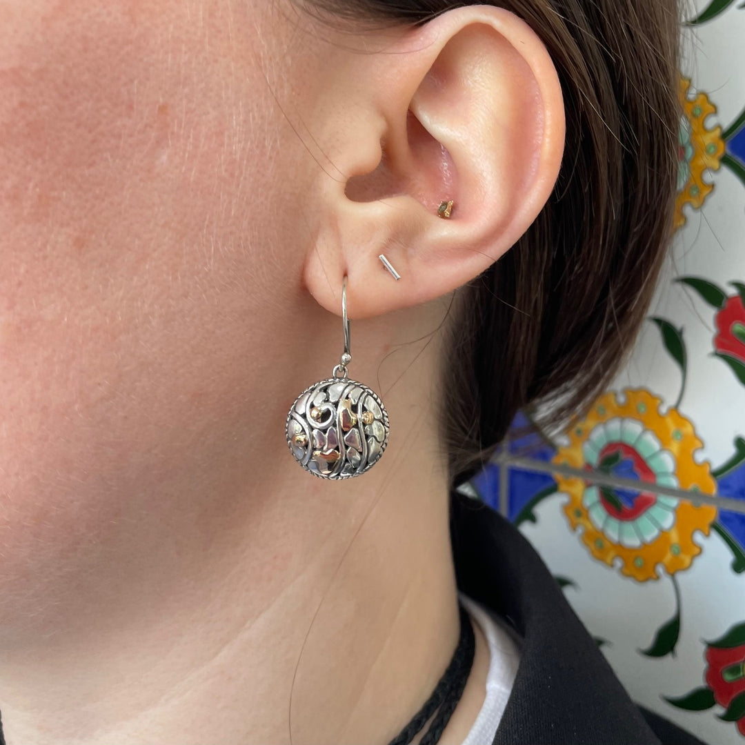 Small sterling silver earrings