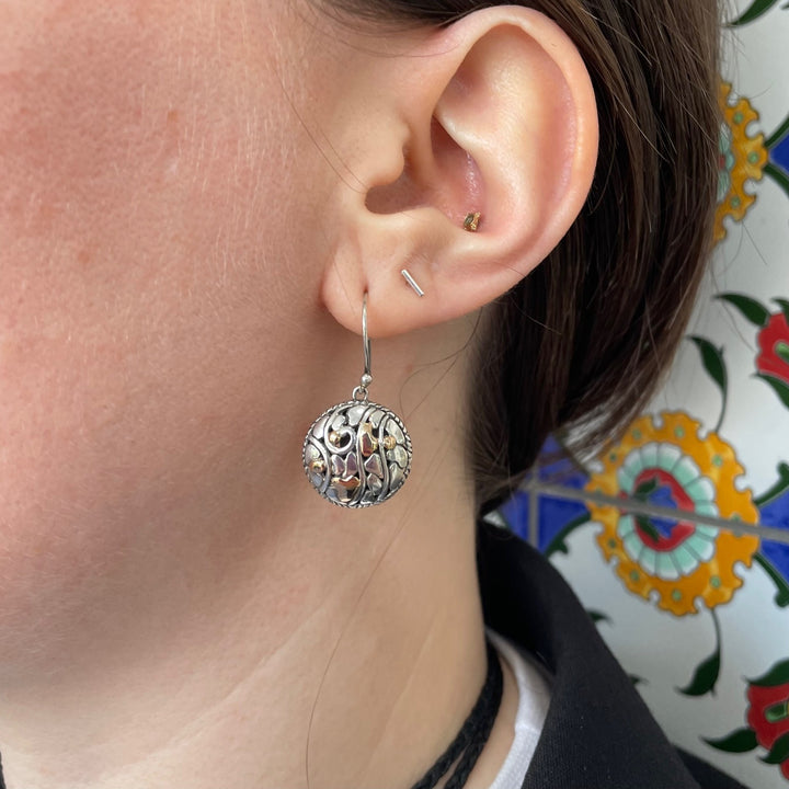 Small sterling silver earrings