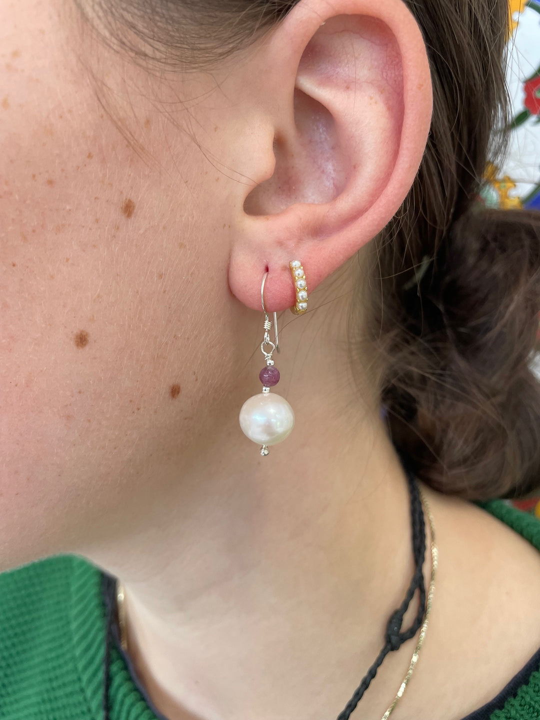 Freshwater pearl earrings