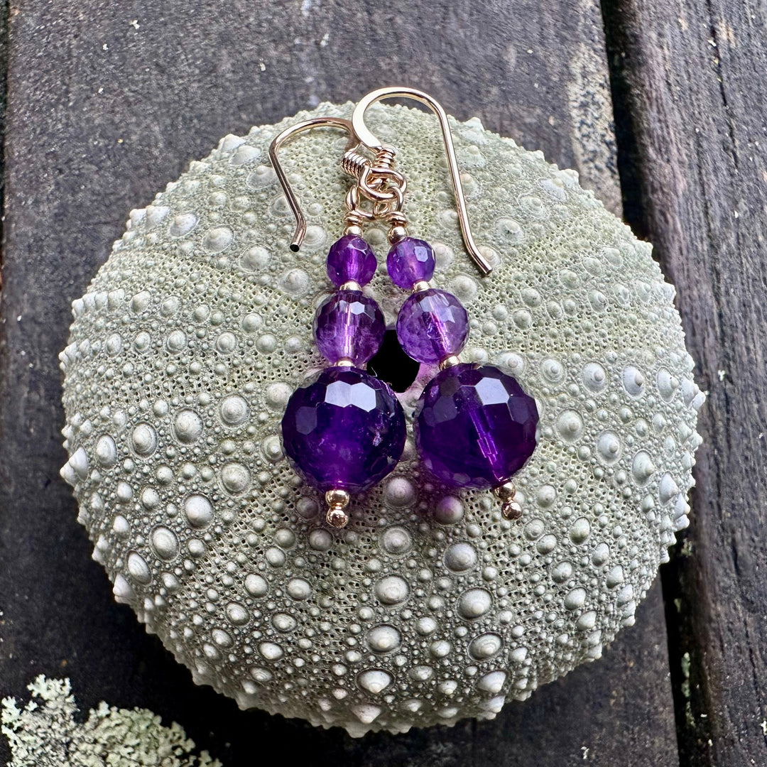 Amethyst earrings