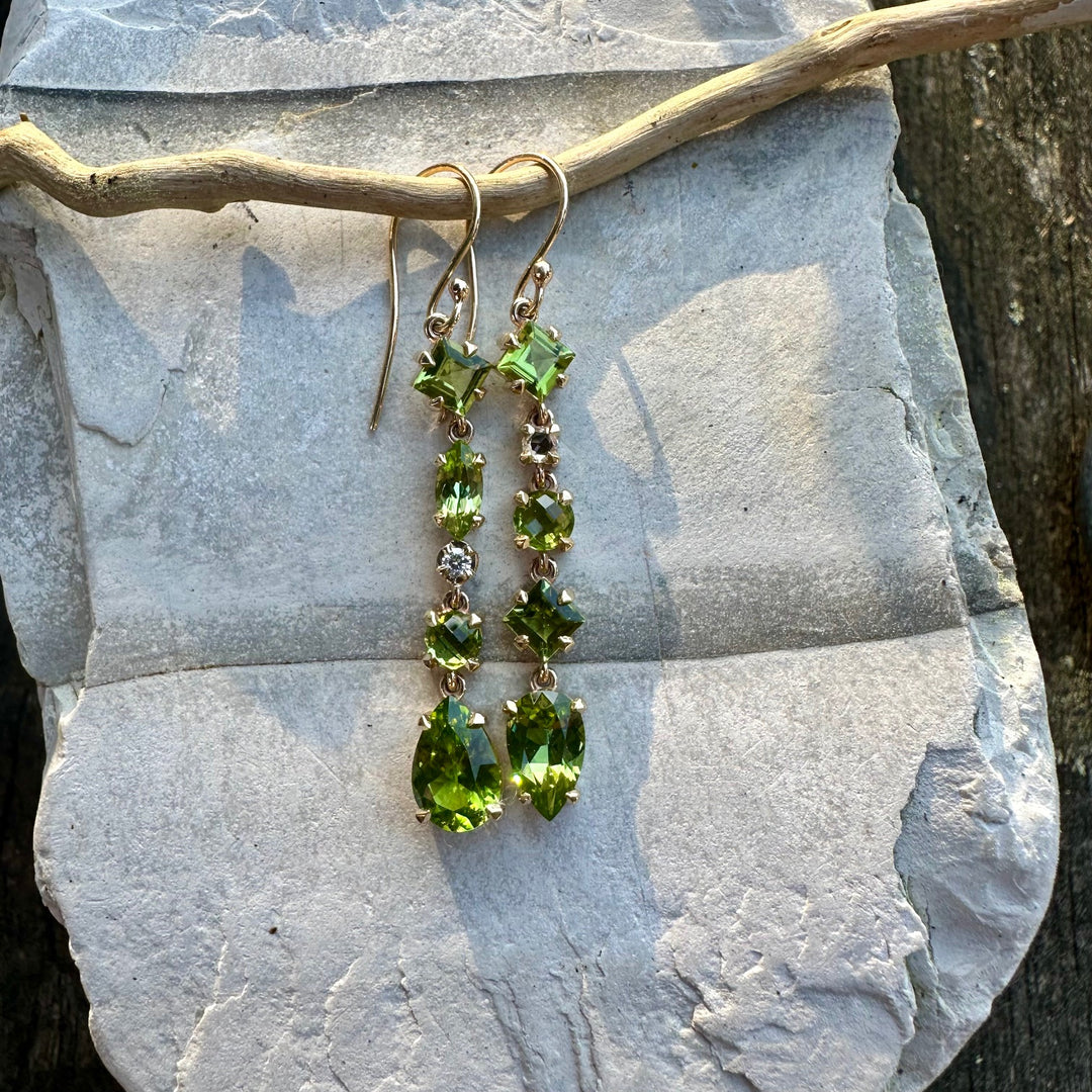 Peridot Wild at heart earrings
