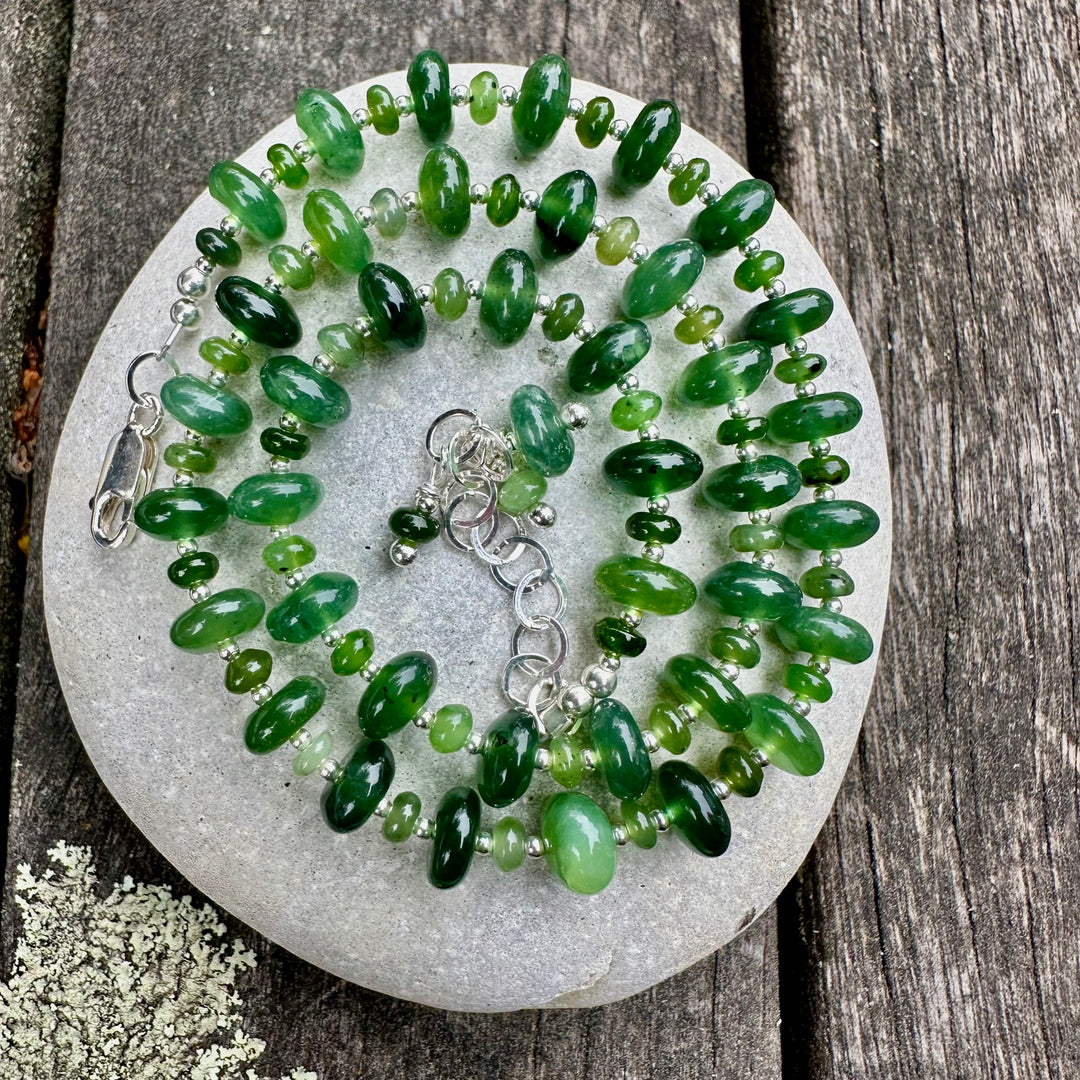 Siberian jade  necklace