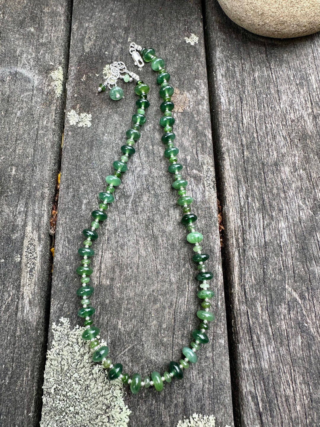 Siberian jade  necklace