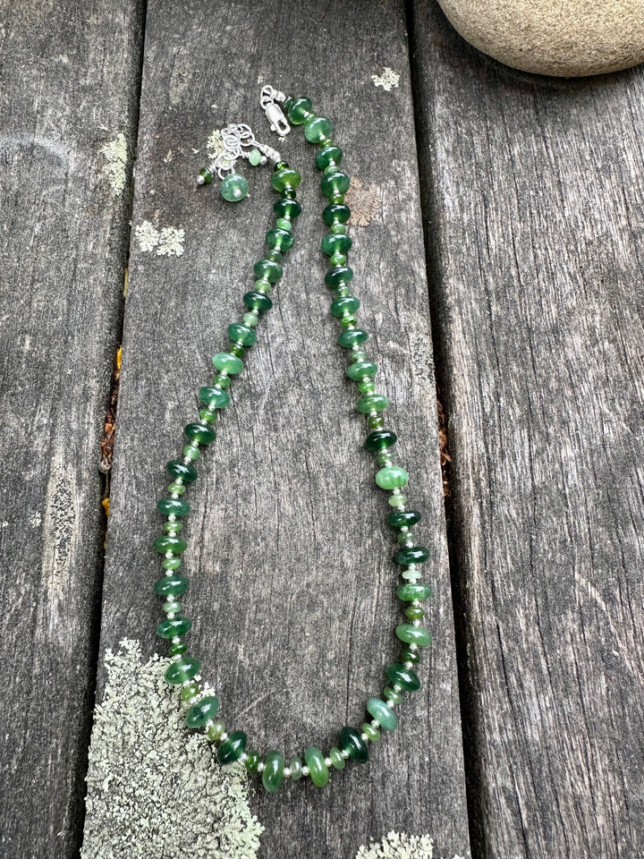 Siberian jade  necklace