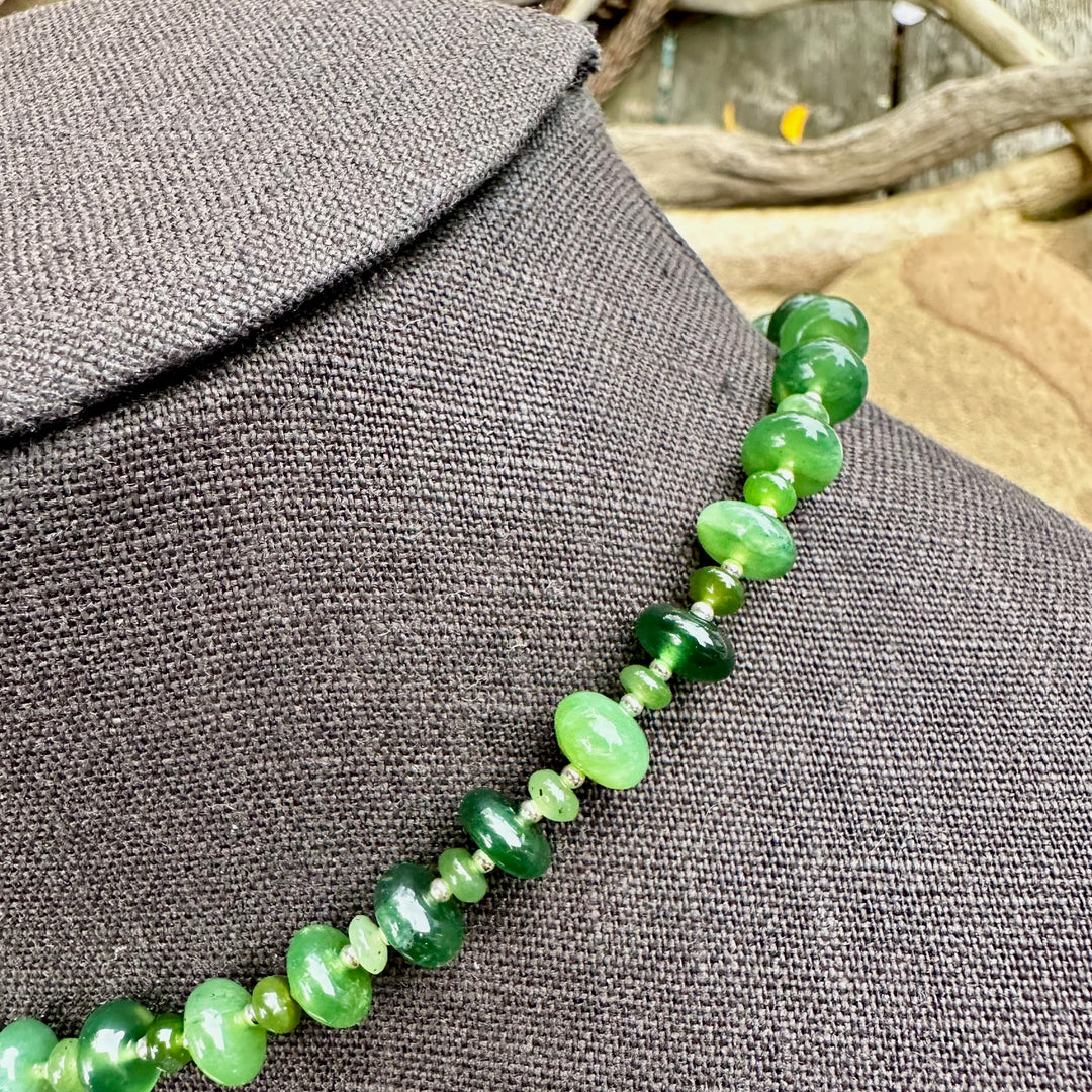 Siberian jade  necklace