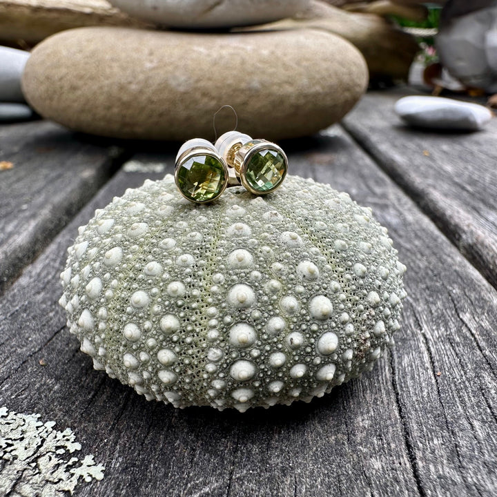5mm peridot studs