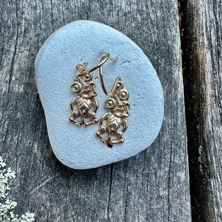 Hei tiki earrings 9 ct gold