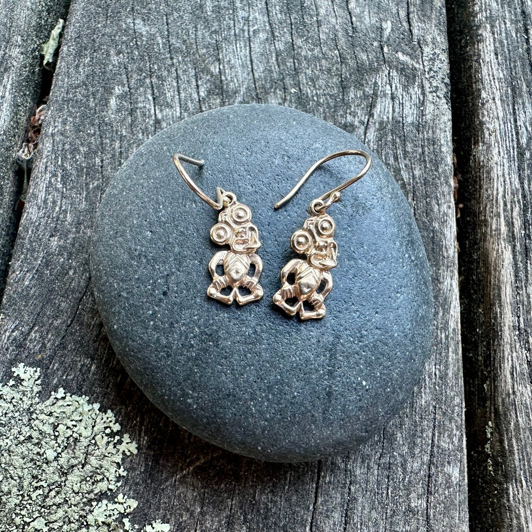 Hei tiki earrings 9 ct gold