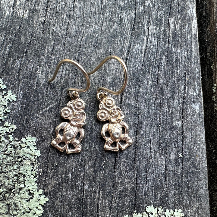 Hei tiki earrings 9 ct gold