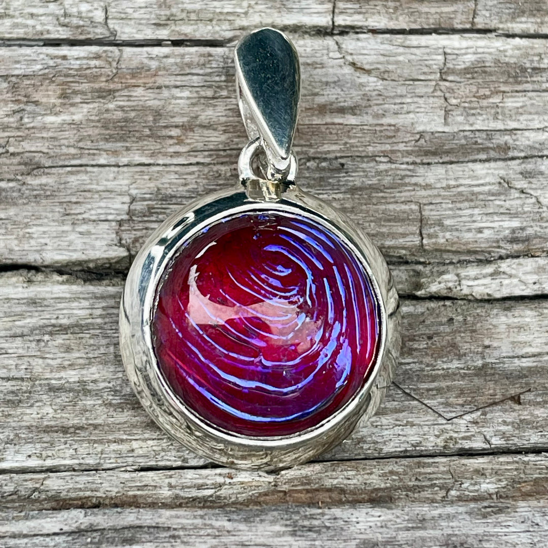 Vintage Fingerprint dragons breath pendant