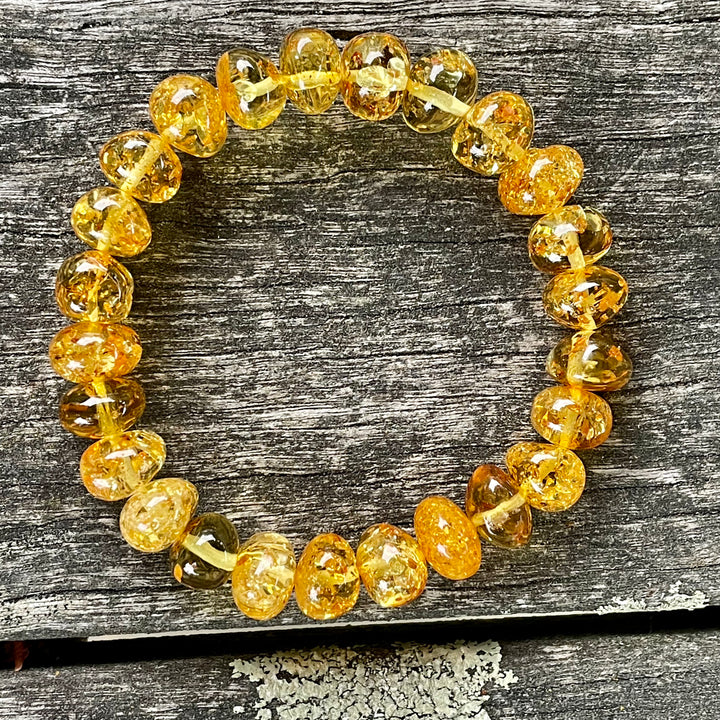 Baroque cognac Baltic Amber bracelet