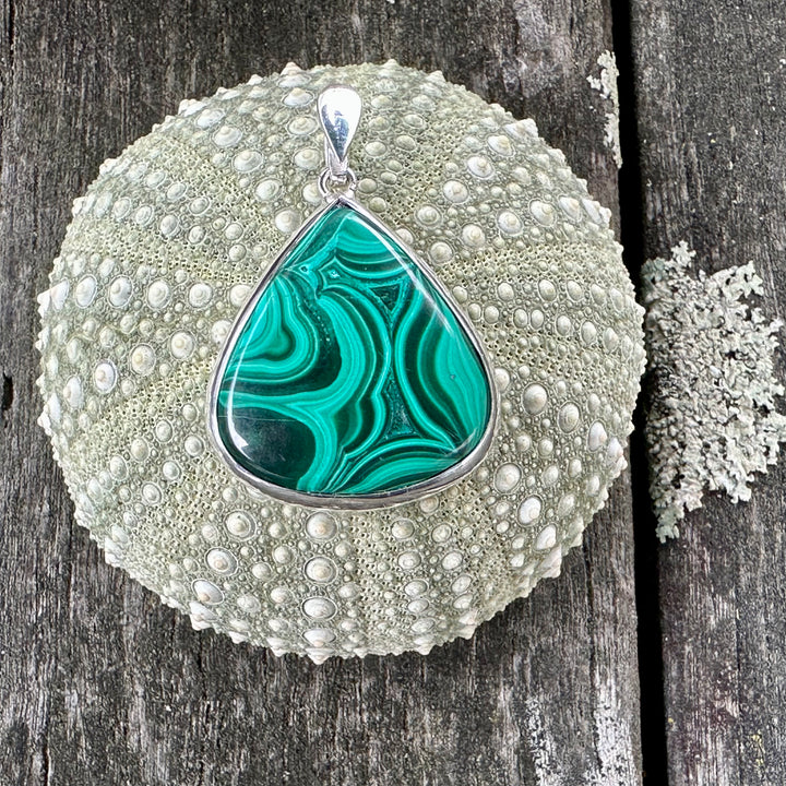 African malachite pendant