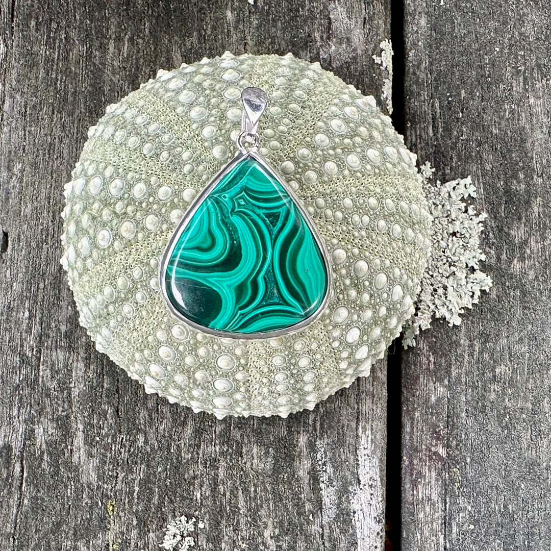 African malachite pendant