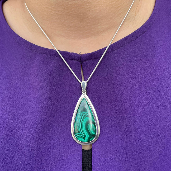 Malachite pendant
