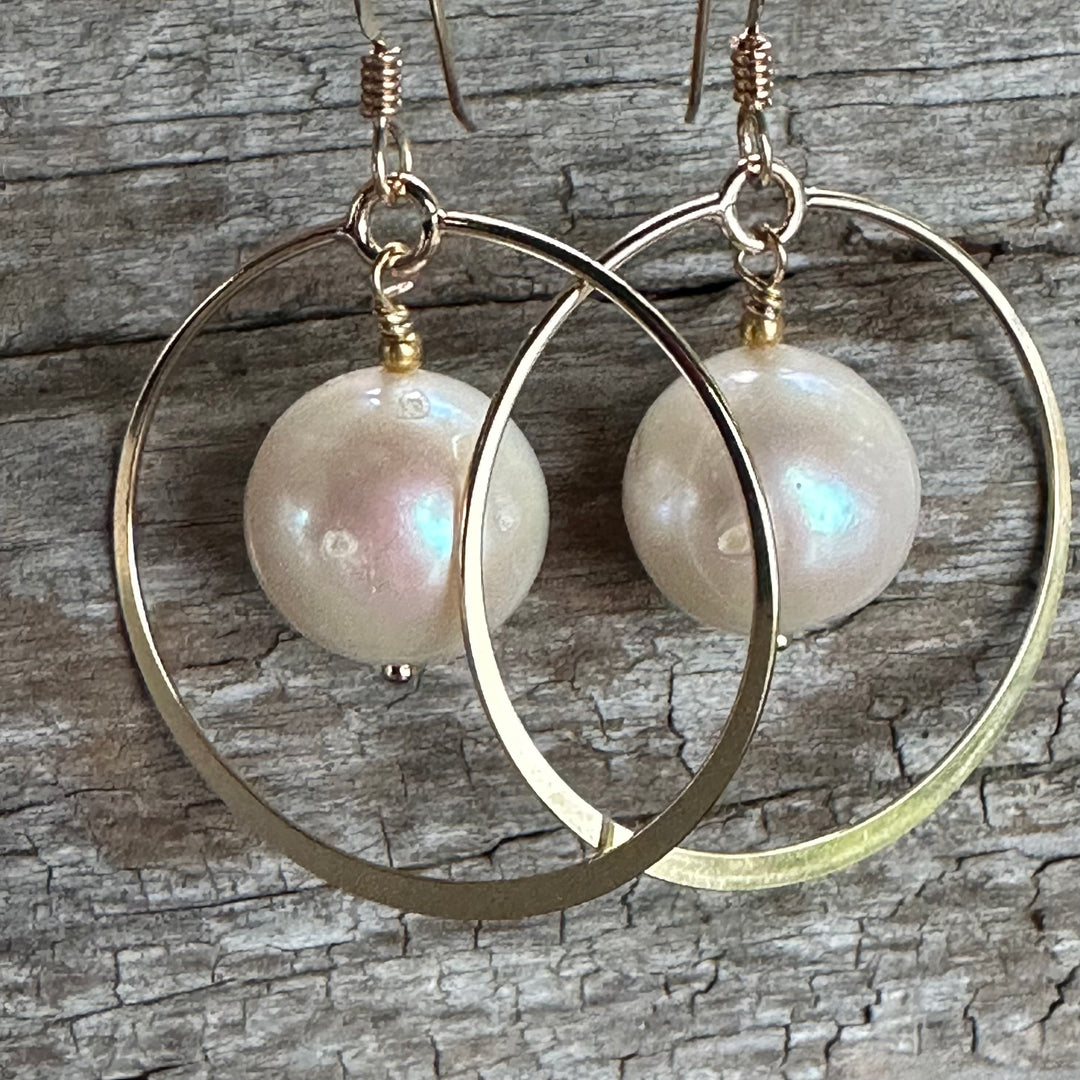 AA quality freshwater pearl earrings